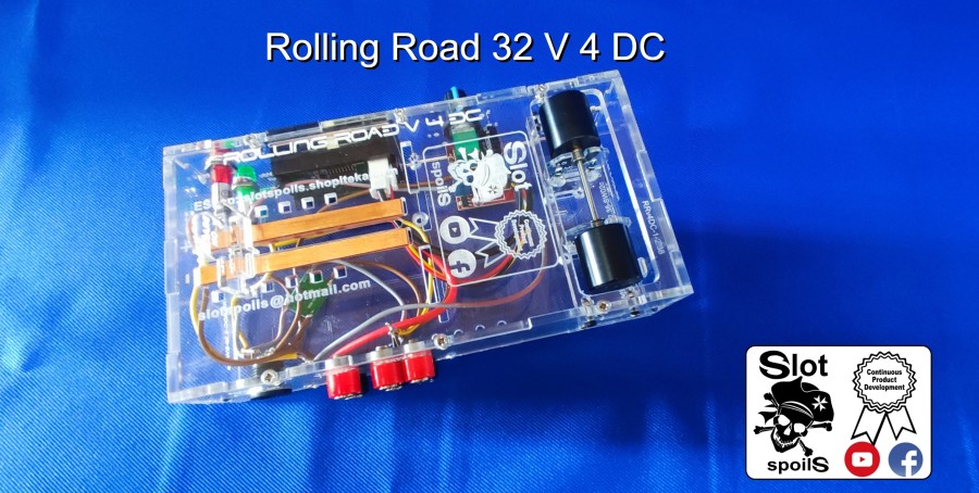 Rolling Road 32 V4F DC for 1/32 Slot Cars