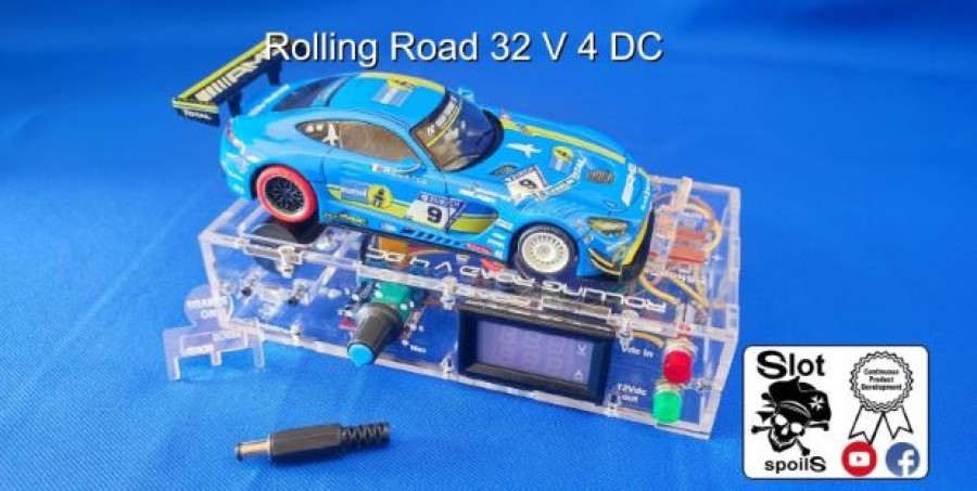 Rolling Road 32 V4F DC for 1/32 Slot Cars