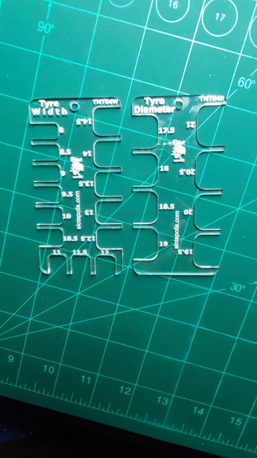 Tyre Size Measurement Tool x2