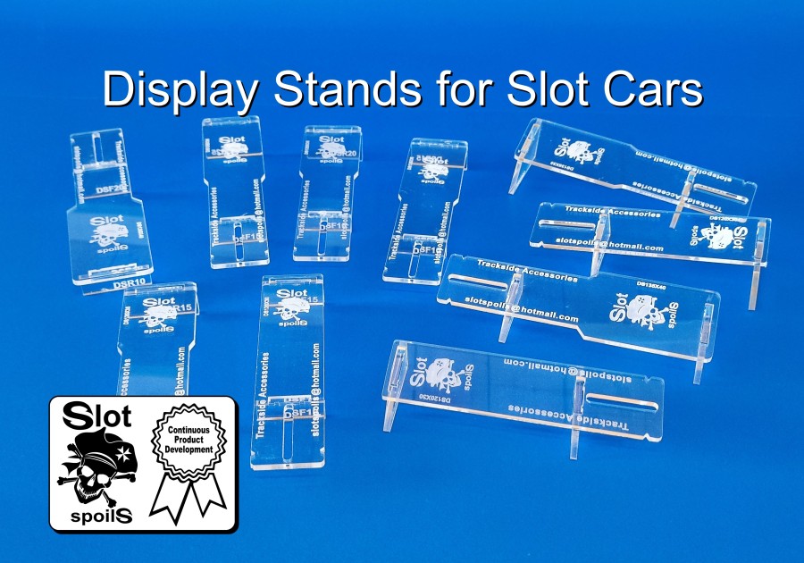 Display Stands for 10 Slot Cars