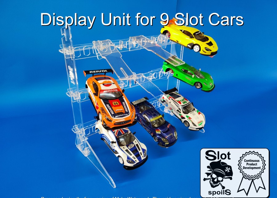 Display Unit for 9 Slot Cars