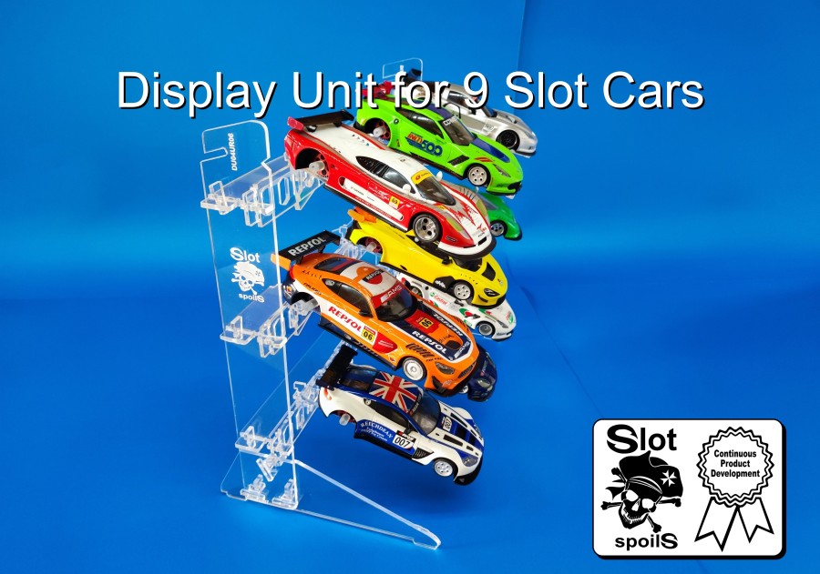 Display Unit for 9 Slot Cars