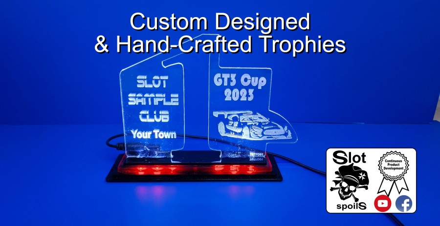 Trophies for Slot Cars Winners